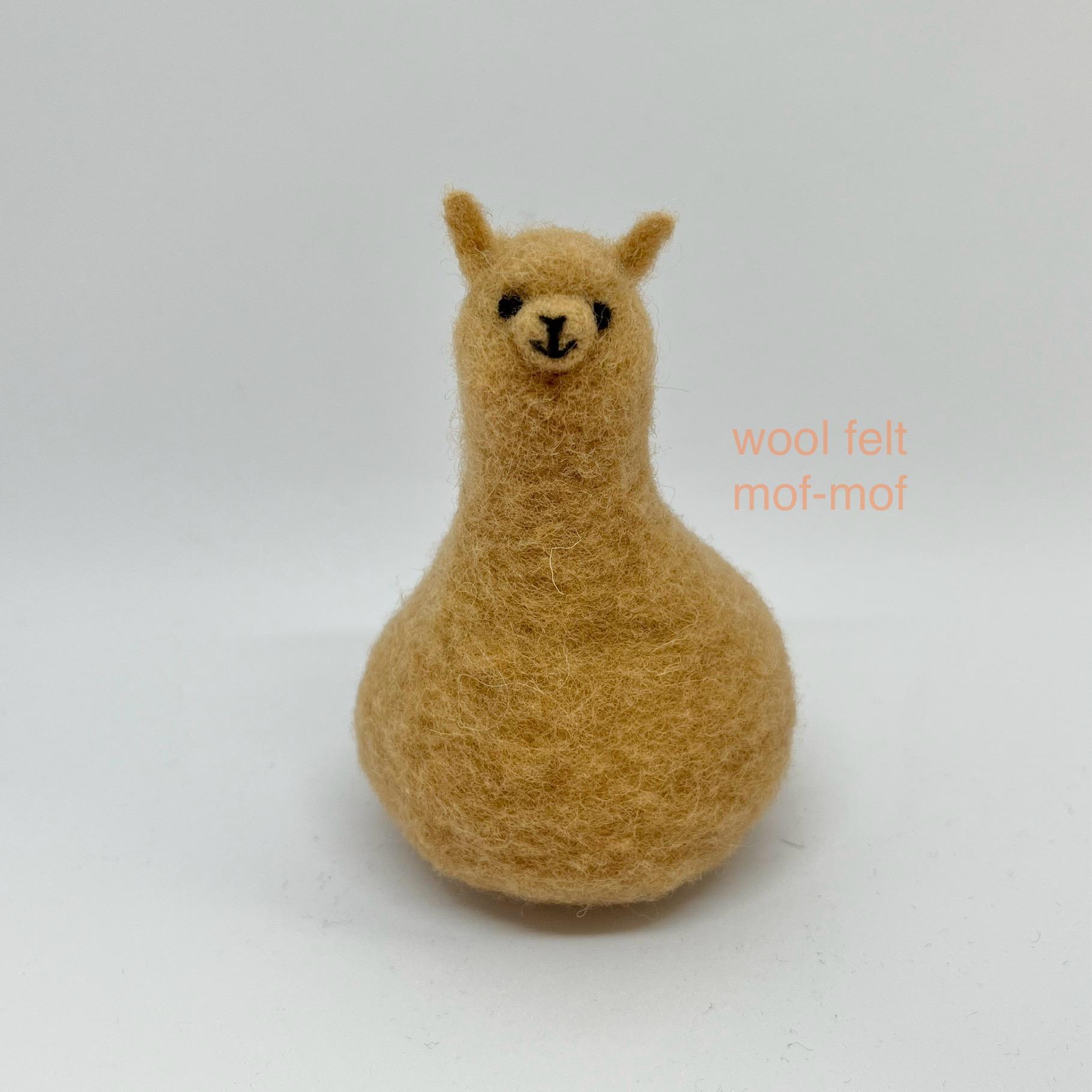 【受注制作】 おきあがりこぼし アルパカ茶色1枚目の画像